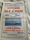 VINTAGE THE ISLE OF MAN  STEAM PACKET 1958 SCOTLAND  FLYER ADVERT LEAFLET 