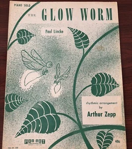 The Glow  Worm Piano Solo By Paul Lincke - Picture 1 of 1