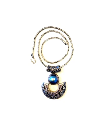 纯银项链带吊坠链标志 — 第 1/3 张图片