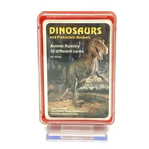 Gioco di Carte Rummy Dinosauri E Animali Preistorici Vintage Safari Limited Nuovo - Foto 1 di 3