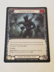 Seeping shadows (red) rare monarch Unlimited NM Flesh And Blood Tcg - Bild 1 von 2