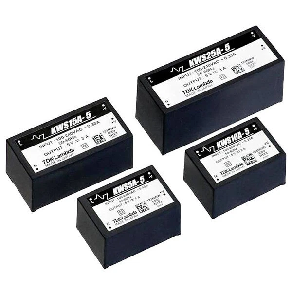TDK-Lambda KWS5A-5 KWS-A AC/DC PSU 5V 1A 5W Wide Temp Range -40°C to 85°C - Image 1 of 1