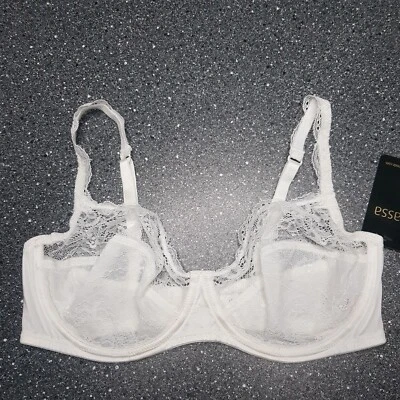 Sassa Damen Ungepolsterter Spize BH mit Bügel Weiß mit Spitze Gr. 75B , 80C Neu - Bild 1 von 2