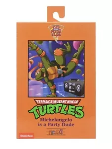 NECA 2023 Teenage Mutant Ninja Turtles VHS Animated Series MICHELANGELO 14+ New - Picture 1 of 24