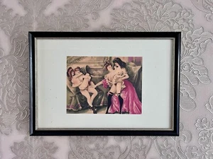 Gerahmter Kunstdruck von Georges Mouton „An vorderster Front/Dans le bordel“1890 - Bild 1 von 6