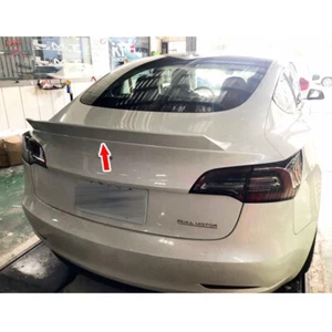 Painted Fit For Tesla Model 3 4D Sedan High Kicks Rear Trunk Spoiler 2019 - Picture 1 of 12
