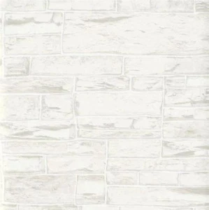 LUXUS ERISMANN BRIX UNEBENE STEIN BLOCKWAND ZIEGEL STRUKTUR VINYL TAPETE -02 - Bild 1 von 1