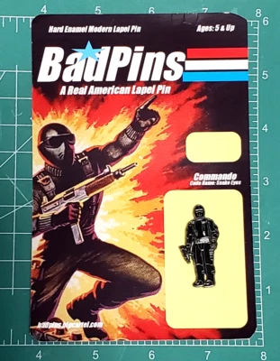 GI JOE COBRA PERSONALIZADO BADPINS ARTISTA FIGURATIVO 1.5" ESMALTE PIN OJOS SERPIENTE V1 72/100 Foto 1 de 4