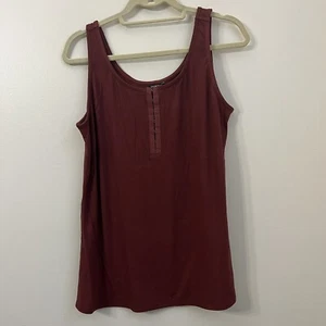 Torrid NWT Everyday Rib Scoop Neck Hook And Eye Tank 3/3X Color Madder Brown - Picture 1 of 6
