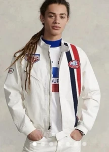 Ralph Lauren Polo Sport PRL Racing Motorsport White Jacket Men’s Size L - Picture 1 of 19