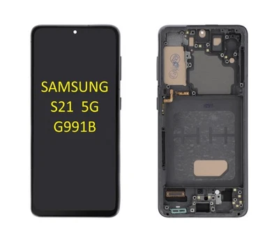Display für Samsung Galaxy S21 5G SM-G991B  Bildschirm Touchscreen mit Rahmen - Bild 1 von 4