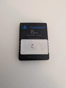 Offizielle Sony PlayStation 2 PS2 Memory Card Schwarz 8MB X 1 - Bild 1 von 2