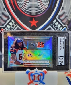 Topps Platinum Rey Maualuga RC 2009 automático #164 496/850 SGC 9 - Imagen 1 de 2