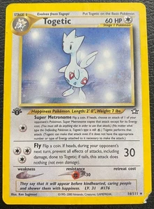 Togetic 16/111 Neo Genesis (2000) 1st edition - Vintage WOTC Holo Rare - DMG - Picture 1 of 4