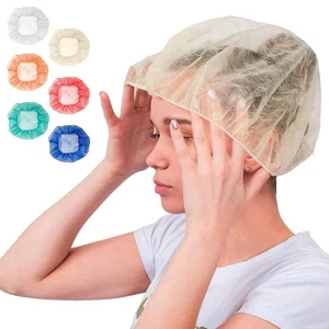 1000 Yellow Bouffant Caps 24". Non Woven Hair Caps w/ Elastic Stretch Band - Picture 1 of 8