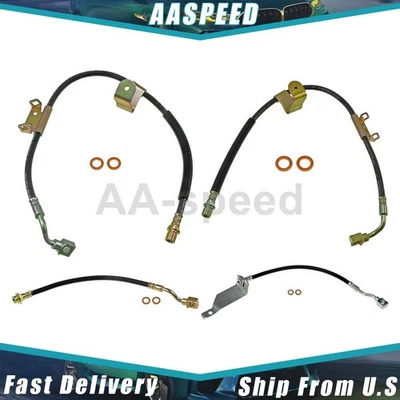 Kit de manguera hidráulica de freno de línea de freno delantero trasero para GMC Sierra 1500 2004 2005 Foto 1 de 4