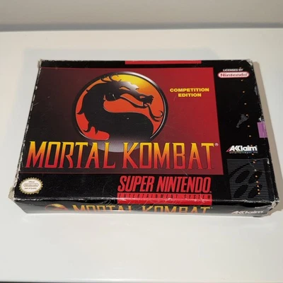 Mortal Kombat (SNES, 1993) – Complete in Box (CIB) | Free Shipping | - Image 1 of 4