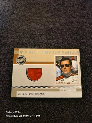 2011 PRESS PASS LEGENDS ALAN KULWICKI TRIBUTE RACE USED FIRESUIT #..  - Image 1 of 4