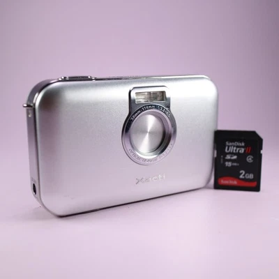 Sanyo Digital Camera VPC-E6 6.0MP Silver Tested - Image 1 of 4