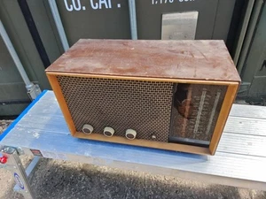 marconi T 42a Vintage Valve Radio Untouched Untested - Foto 1 di 8