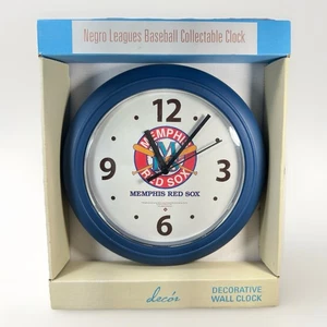 "Reloj de pared vintage de béisbol de las ligas negras Memphis Red Sox 9""" - Imagen 1 de 3