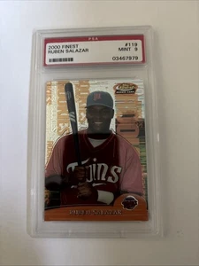 2000 Vintage Topps Finest #119 Ruben Salazar Refractor PSA 9 Twins - Bild 1 von 3