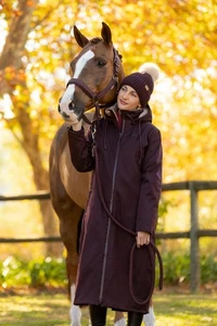 LeMieux All Elements Coat Damsom; Waterproof, Full Length, Fleece Lining - Picture 1 of 8