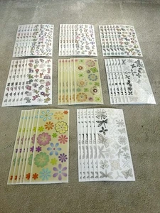 48 Sheets Create and Craft Card Making Floral / Alphabet Stickers, 2 New Packs - Picture 1 of 10