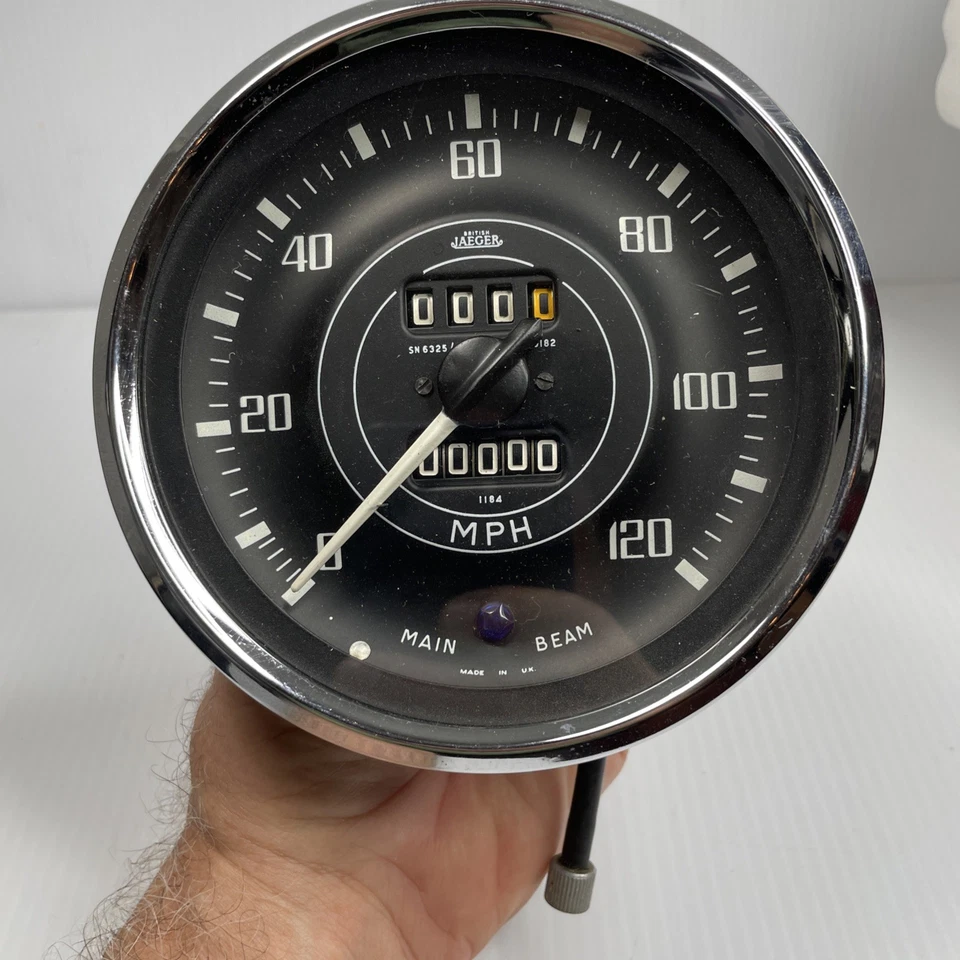 Triumph TR4A Jaeger Vintage 120 MPH Speedometer - SN 6325/00A - Image 1 of 4