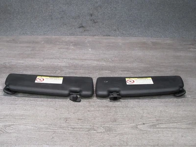 01-06 BMW E46 330ci CONVERTIBLE SET OF 2 FRONT LEFT & RIGHT SUN VISOR BLACK OEM - Image 1 of 4