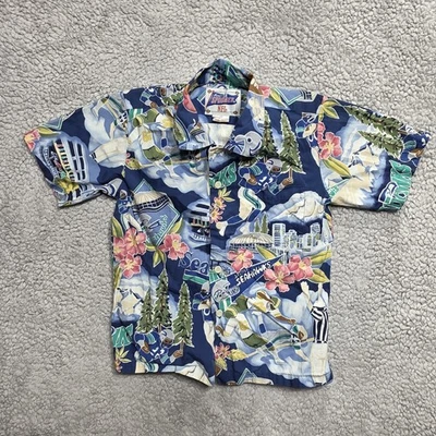 Reyn Spooner Shirt Multicolor Seattle Seahawks NFL Hawaiian Aloha Size XS 4-5 - Image 1 of 4