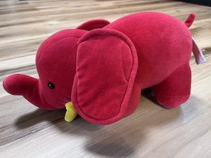 Peluche elefante rosso 13” Manhattan Toy Company Goldwyn vintage 1986 RARO HTF toy - Foto 1 di 12