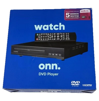 New HDMI DVD Player With Remote ONN. New In Box with Manual HDMI Cord & Remote - Image 1 of 4