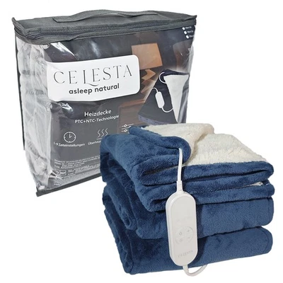 CELESTA Heizdecke elektrisch Wärmeunterbett XXL Wärmedecke Abschaltautomatik Wärmebett