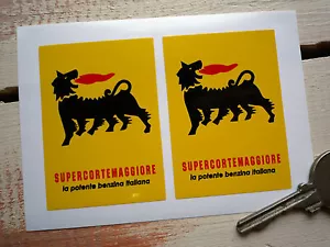 Pegatinas de coche pequeño SUPERCORTEMAGGIORE Ferrari Iso FIAT Alfa Bike Agip Race Rally - Imagen 1 de 1