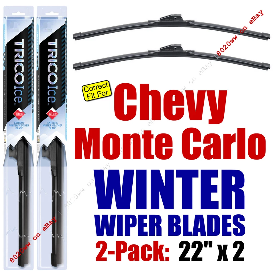 WINTER Wipers 2pk Super-Premium fit 1995-2007 Chevrolet Monte Carlo 35220x2 - Image 1 of 1