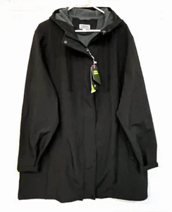 NWT Outdoor Ventures Women's Black Softshell Hooded Fleece Lined Jacket XXXL - Picture 1 of 8