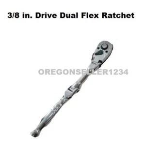 3/8" INCH DRIVE SUPER FLEX FLEXIBLE BENT RATCHET RATCHETING SOCKET WRENCH TOOL - Picture 1 of 3