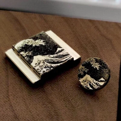 Brass HotShoe Cover Kanagawa Shutter Button For Canon Nikon Fujifilm Sony Leica - Image 1 of 4