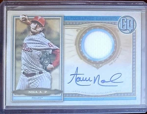 2020 Topps Gypsy Queen Autographed Garments Aaron Nola 41/50 -Phillies - Picture 1 of 2