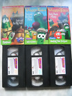 Lot Of 3 Veggietales Vhs Rack, Shack & Benny, The Giant Pickle, The Big Wall