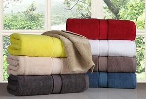 6 Piece Towel Set 600 GSM Soft 100% Cotton 2 Bath, 2 Hand towels, 2 Washcloth - Picture 1 of 24