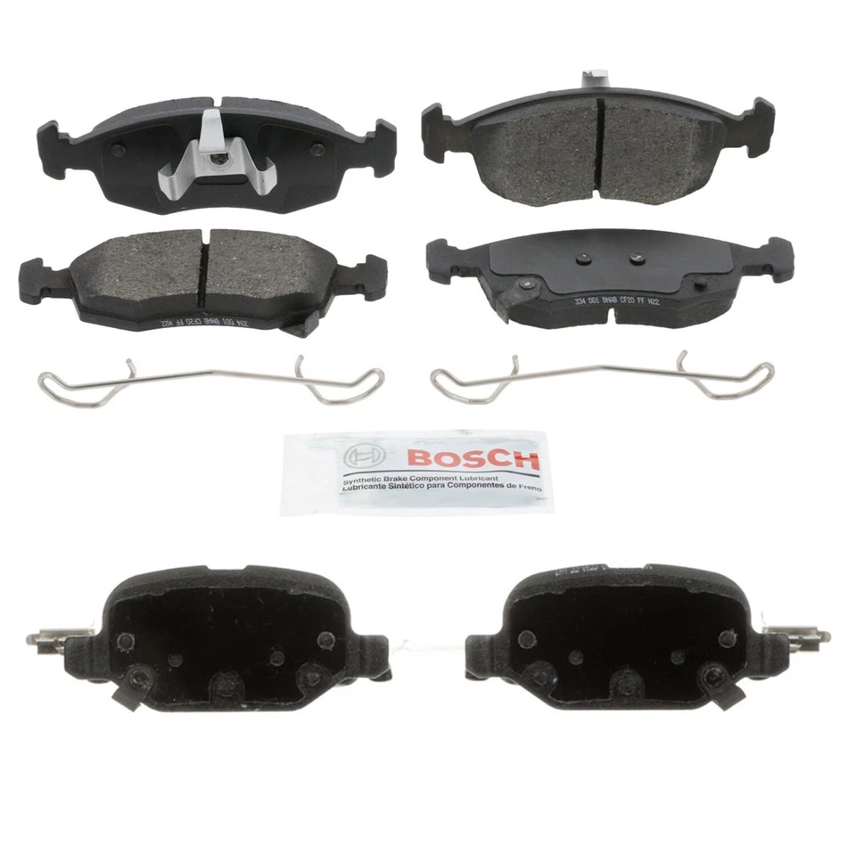 Bosch Blue Front and Rear Ceramic Disc Brake Pad Kit For Fiat 500 2012-2017 - Image 1 of 1