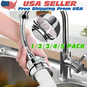 Kitchen Tap Head Water Saving Faucet Extender Sprayer Sink Spray Aerator Nozzle - Picture 1 of 17