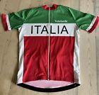 Velotastic Italia Italian Tricolor Short Sleeve Cycling Jersey Large 