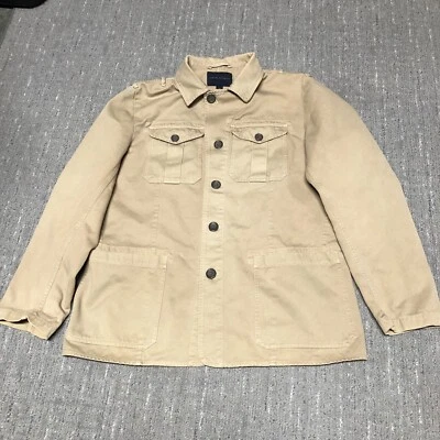 Chaqueta de safari vintage Y2K Banana Republic abrigo de tareas de campo para hombre L lona tostada Foto 1 de 4
