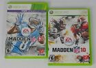 Madden 10 Madden 13 XBOX 360 Live Kinect NFL Football 2 Video Game Lot B9-11