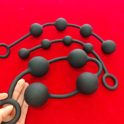 Силиконовые большие огромные шариковые бусины Dildo аналоговая вилка для простаты точки G сексуальные игрушки БДСМ - Изображение 1 из 4