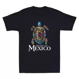The Gulf of Mexico Shirt Sea Turtle Gulf Of Mexico Men's Short Sleeve T-Shirt - Picture 1 of 4