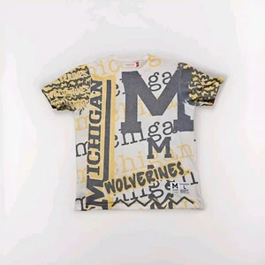 Mitchell & Ness Michigan Wolverines Jumbotron Men's Large AOP Stained - Picture 1 of 12